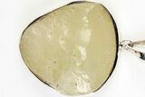 Libyan Desert Glass Pendant ( grams) - Meteorite Impactite #205687-1